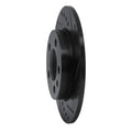 R1 01-06 Audi TT Quattro Rear Right Drilled & Slotted Black Brake Rotor