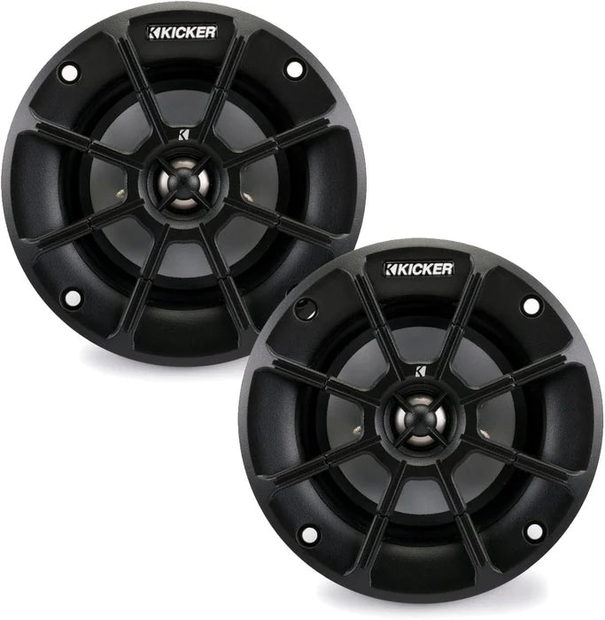 PS4 4-Inch (100mm) PowerSports Weather-Proof Coaxial Speakers 4-Ohm