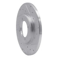 R1 78-83 Dodge CHALLENGER Front Right Drilled & Slotted Silver Brake Rotor