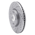 DFC 05-24 Hyundai Veloster Front Left Drilled & Slotted Silver Brake Rotor