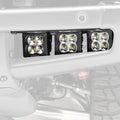 Front Bumper OEM Fog LED Bracket Black Mild Steel Bolt-on no drilling required to mount (6) 3 Inch ZROADZ or similar style LED Pod Lights