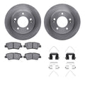 DFC 11-25 Hyundai Elantra Rear Rotors with 5000 Advanced Brake Pads w/Hardware