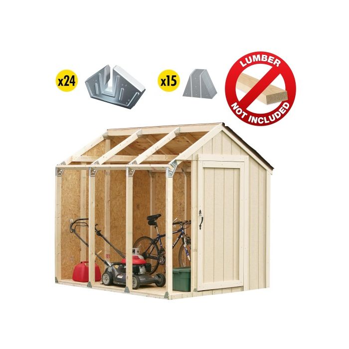 SHED KIT PEAK ROOF 4 PK