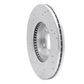 DFC 06-13 Ford Fusion Front Right Drilled & Slotted Silver Brake Rotor