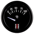 Autometer Stack 52mm 0-100 PSI 1/8in NPTF (M) Mechanical Oil Pressure Gauge - Black