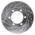 R1 Concepts Brake Rotor Drilled and Slotted Silver Fits Chevrolet Blazer