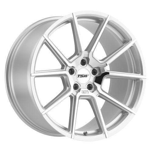 TSW Alloy Wheels silver auto part