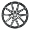 ~(32 lbs. 21X21X11)~ TSW ROUGE 19x9.5 5/114.3 ET20 CB76.1 GUNMETAL W/MIRROR CUT FACE
