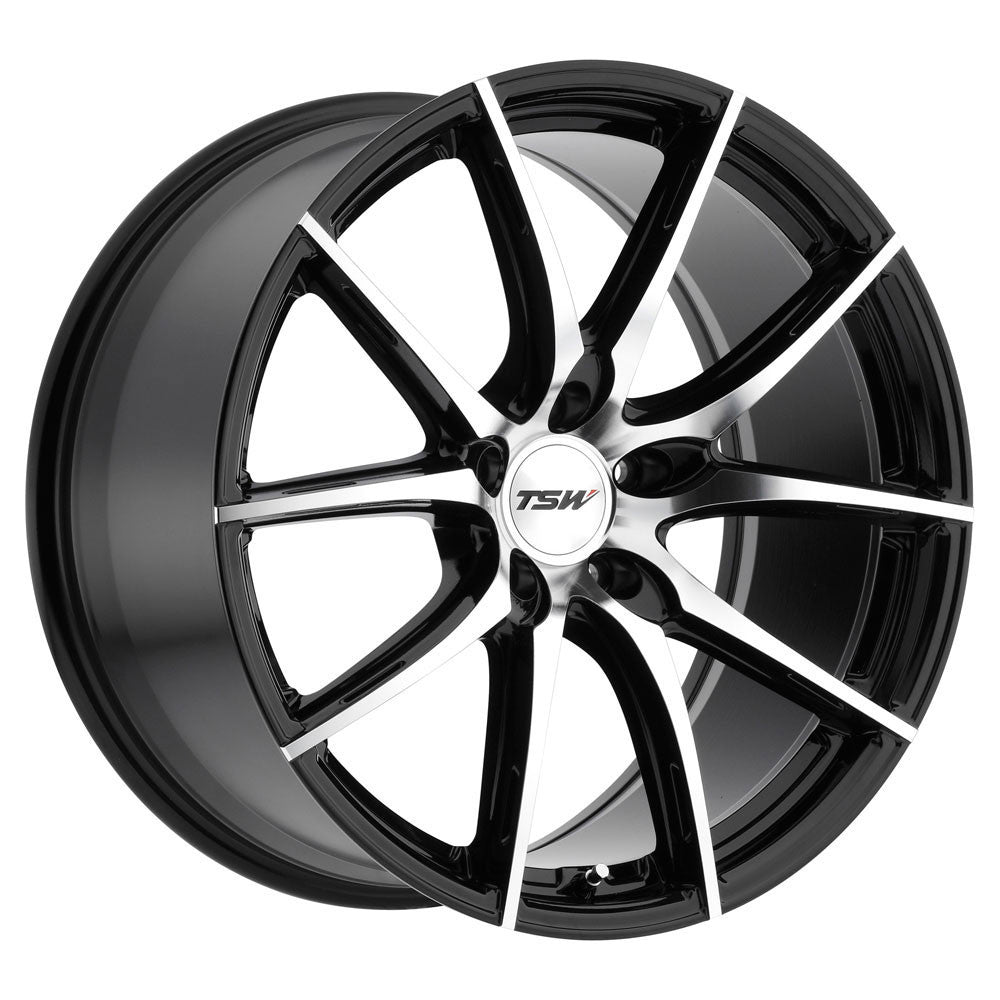 TSW Alloy Wheels black auto part