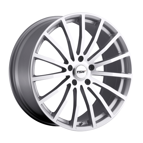 TSW Alloy Wheels silver auto part
