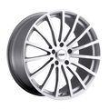 ~(29 lbs. 20X20X11)~ TSW MALLORY 18x9.5 5/112 ET35 CB72.1 SILVER W/MIRROR CUT FACE