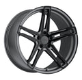 ~(29 lbs. 21X21X12)~ TSW MECHANICA 19x10.5 5/120 ET27 CB76.1 MATTE GUNMETAL W/MATTE BLACK FACE