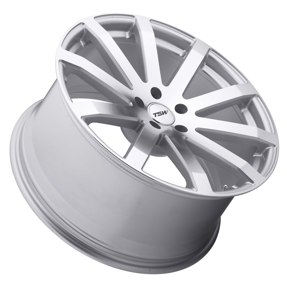 TSW Alloy Wheels silver auto part