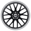 ~(32 lbs. 20X20X11)~ TSW TREMBLANT 18x9.5 5/112 ET35 CB72.1 GLOSS BLACK W/MIRROR CUT LIP