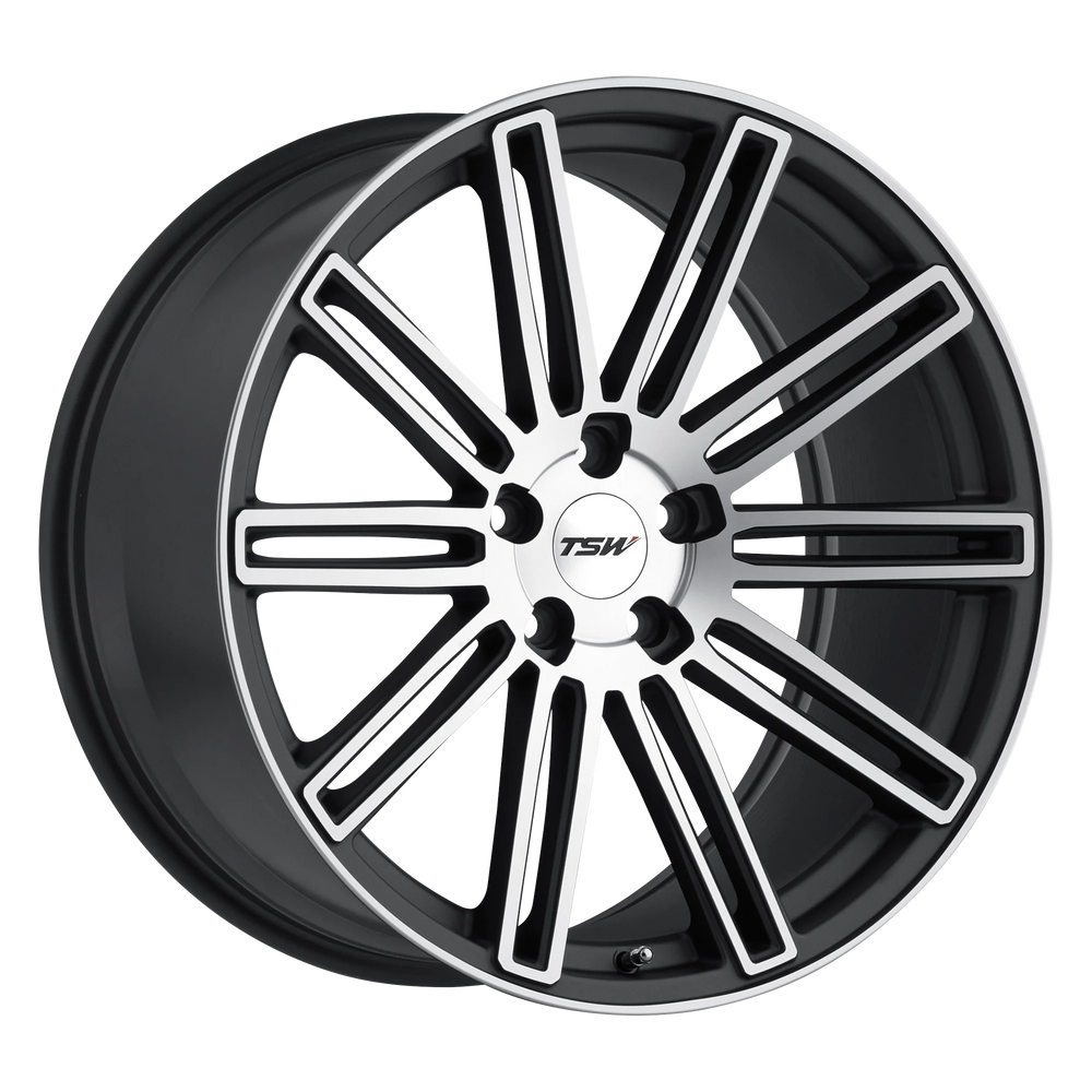 ~(34 lbs. 21X21X11)~ TSW CROWTHORNE 19x9.5 5/120 ET35 CB76.1 MATTE GUNMETAL W/MATTE MACHINE FACE