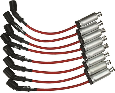 Moroso GM LS Ignition Wire Set - Ultra 40 - Unsleeved - Coil-On - 12in Wire - Red