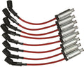 Moroso GM LS Ignition Wire Set - Ultra 40 - Unsleeved - Coil-On - 12in Wire - Red