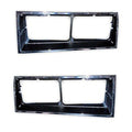HEADLAMP BEZEL SET; LH/RH PAIR; CHR