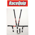 RaceQuip Black JR. L & L 5pt Harness