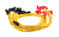 8.8MM Spiral Spark Plug Wire Set, Sbc V8, Stock Boots, Yellow ACCEL