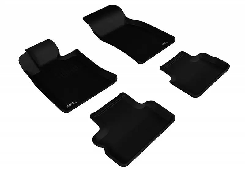 3D MAXpider 2008-2014 Mini Clubman Kagu 1st & 2nd Row Floormats - Black