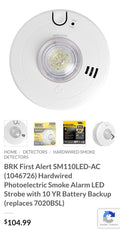 HARDWIRED SMOKE ALARM WITH 10-YEAR