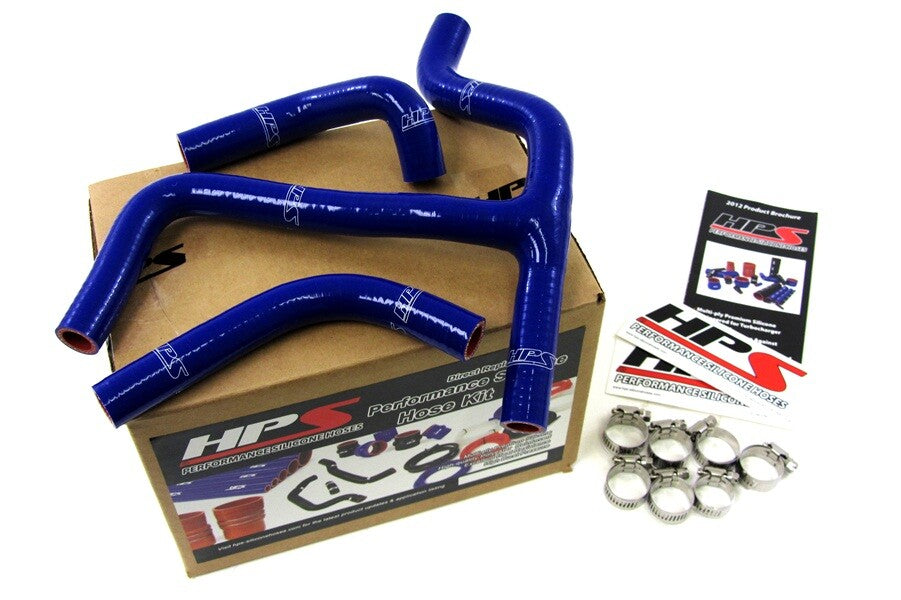 HPS Performance Blue Reinforced Silicone Radiator Hose Kit Coolant for Suzuki 08-11 RMZ450