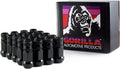 Gorilla FORGED STEEL RACING LUG BLACK CHROME OPEN END 14MM X 1.50 20-PACK