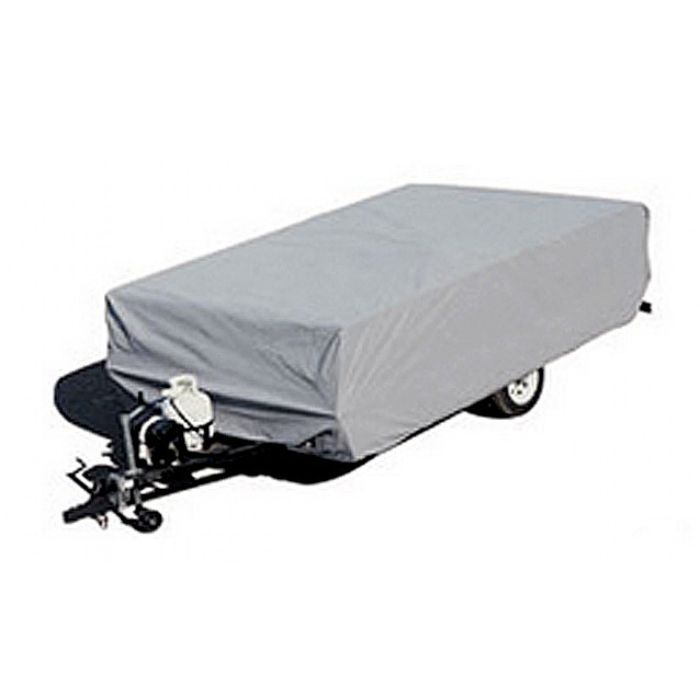 POLYPROPYLENE FOLDING TRAILER COVER 12 FT GRAY