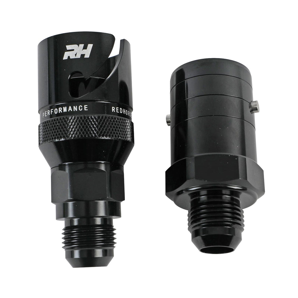 10AN Dry Break Quick Release Adapter Black