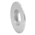 DFC 74-75 Nissan 710 Front Right Drilled & Slotted Silver Brake Rotor