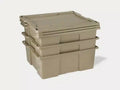 DCO BIN 32 WITH SNAP ON LID TAN (SET OF 3)