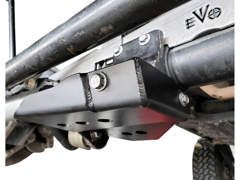 Jeep JL Protek Front Axle Disconnect Skid Plate. FAD CAD Black by EVO MFG