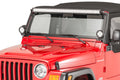 Fishbone Offroad 97-06 Jeep Wrangler TJ 52In Light Bar Bracket - Black Textured Powdercoat