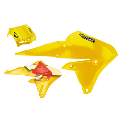 Cycra 14-18 Yamaha YZ250F/YZ450F/WR/FX Powerflow Intake Radiator Shrouds - Lightning Gold