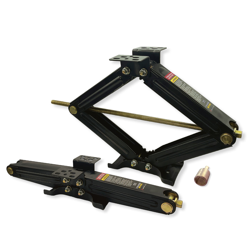 (SET OF TWO)SCISSOR JACK 30IN 5000 LB RATING W/HANDLE