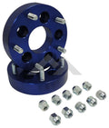 Wheel Adapter 2008-2012 KK Liberty 2 Wheel Adapters And 10 Nuts 1-1/2 Inch Thick Adapts 5 On 4.5 Inch To 5 On 5.5 inBlue Anodized RT Off Road
