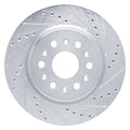 DFC 17-25 Buick Enclave Rear Right Drilled & Slotted Silver Brake Rotor