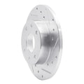 R1 85-89 Chevrolet SPECTRUM Front Right Drilled & Slotted Silver Brake Rotor