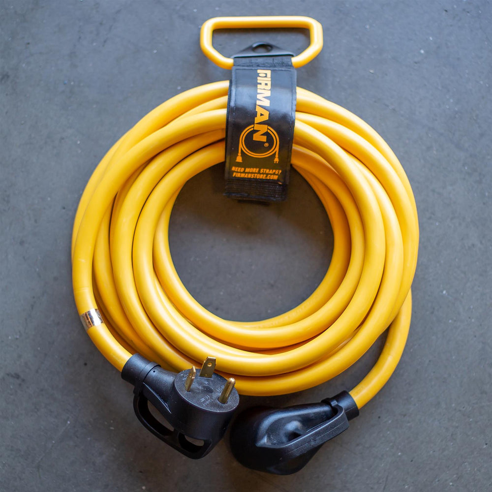 25FT POWER CORD TT30P TO TT30R 10 GUAGE 30AMP WIRING STORAGE STRAP
