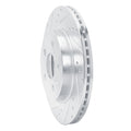 R1 10-25 Buick ALLURE Rear Left Drilled & Slotted Silver Brake Rotor