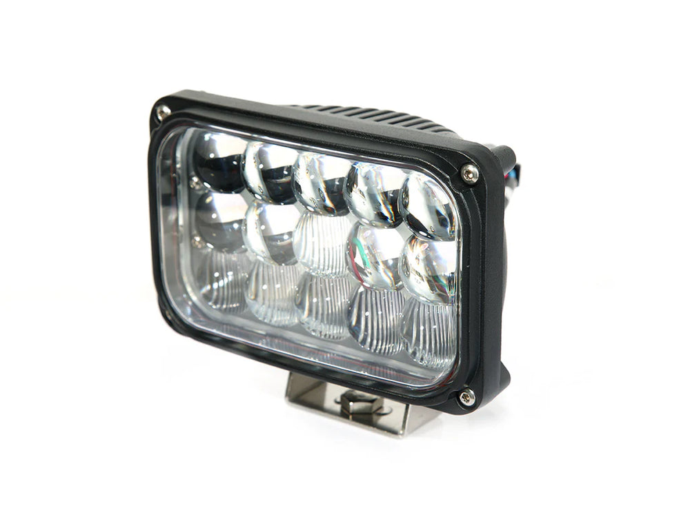 ~(3 lbs. 8X7X4)~ 4x6 Inch Work Light/Headlight 45 Watt High/Low Tempest Series Quake LED