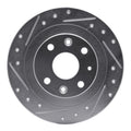 DFC 18-19 Volkswagen SAVEIRO (Mexico) Rear Left Drilled & Slotted Silver Brake Rotor