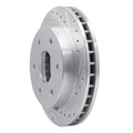 R1 88-00 Cadillac Escalade Front Right Drilled & Slotted Silver Brake Rotor