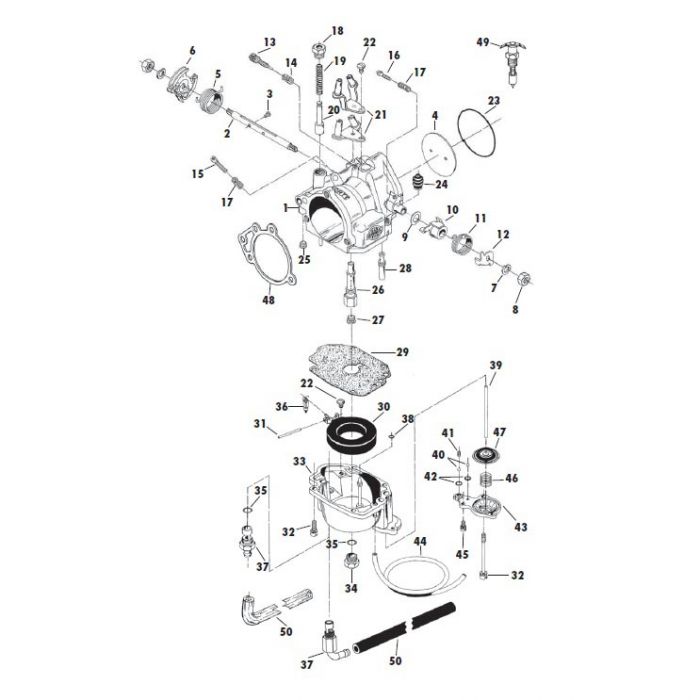 S&S Cycle 2004+ XL Super E/G CV Style Throttle Cable Guide