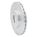 R1 96-11 Chrysler Crossfire Front Right Drilled & Slotted Silver Brake Rotor