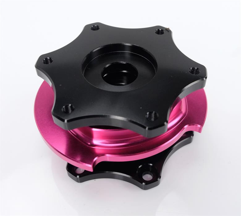 NRG Quick Release Gen 2.0 - Black Shinny Body / Pink Shinny Ring SFI Spec 42.1