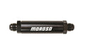 Moroso In-Line Fuel Filter - 6.5in -10An - 40 Micron SS Filter - Aluminum