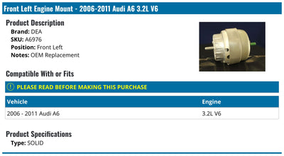 DEA PRODUCTS auto part