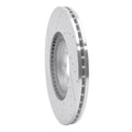 R1 Concepts Brake Rotor Drilled and Slotted Silver Fits Audi TT